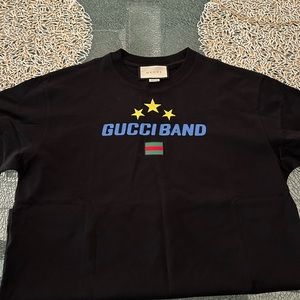 Gucci men small S tee t shirt black LV Chanel Nike